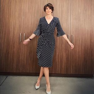 Peplum Polka Dot Dress